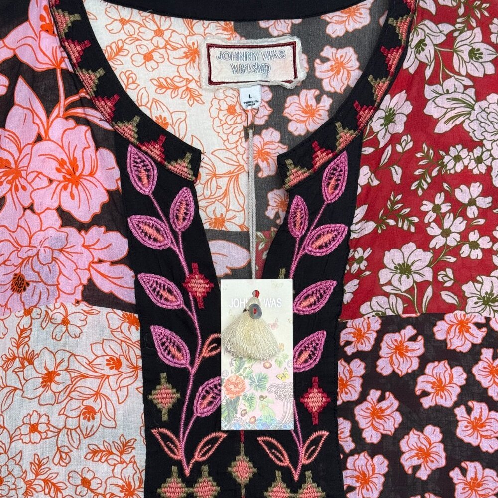 NWT JOHNNY WAS WORKSHOP BOHO PATCHWORK ARTISAN MI… - image 6